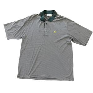 Vintage Augusta National Golf Shop Slazenger Polo Shirt XL Green Stripe Masters‎
